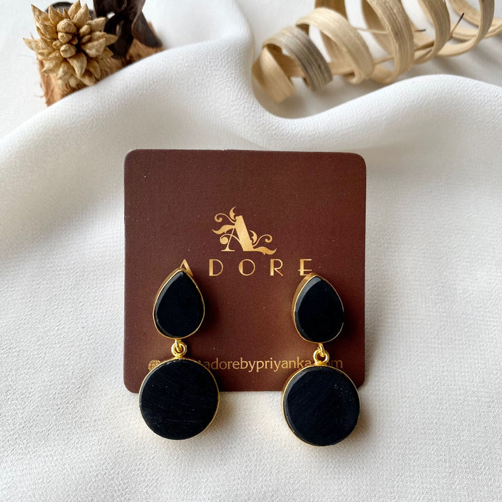 Tilak Raw Stone Earrings (Colour Options)