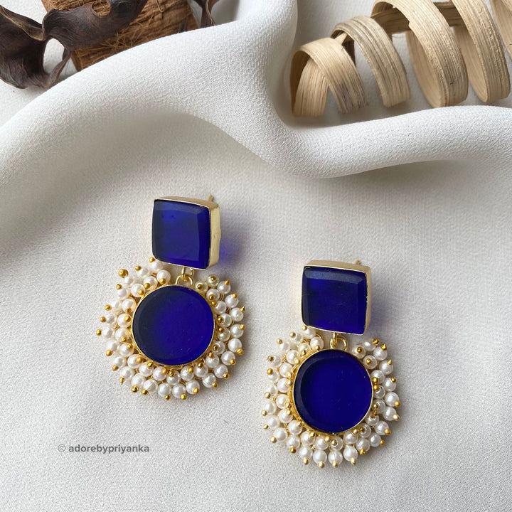 Raw Stone Royal Earrings