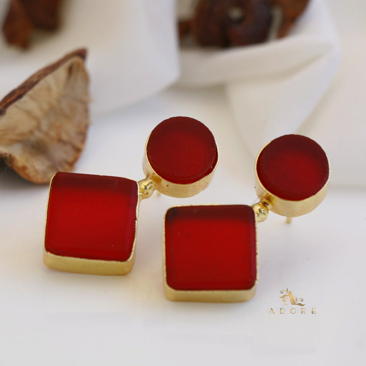 Round & Diamond Earring