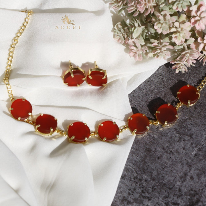 Dhokshi Choker/ Short Necklace With Stud