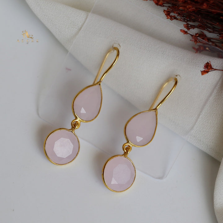 Glossy Drop Circle Earring