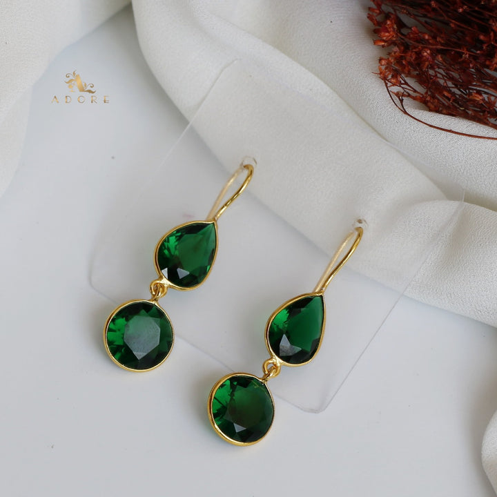 Glossy Drop Circle Earring