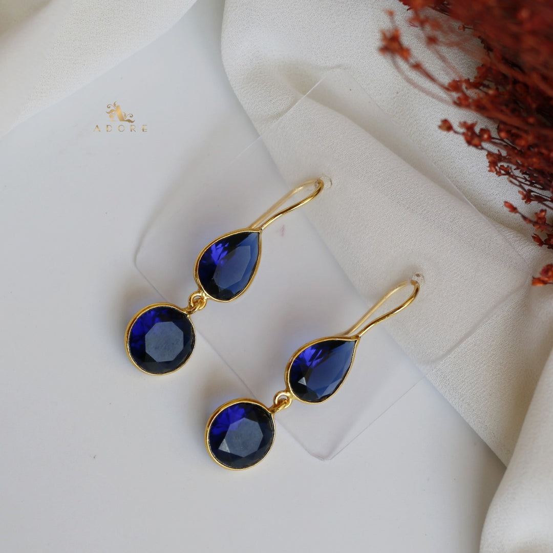 Glossy Drop Circle Earring