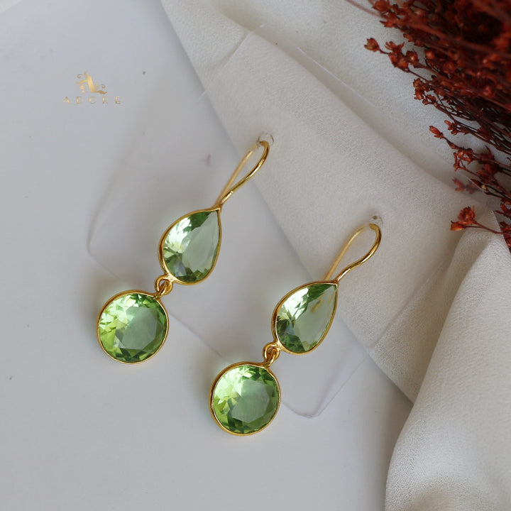 Glossy Drop Circle Earring
