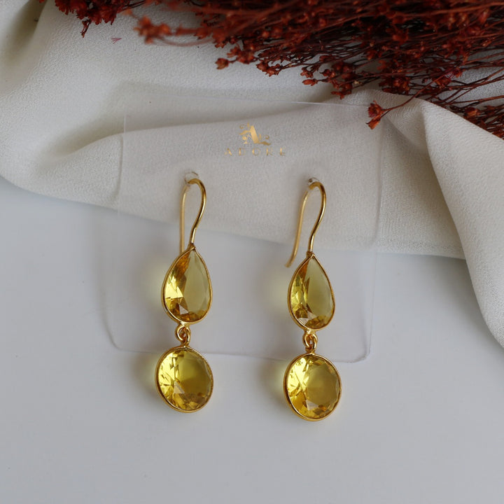 Glossy Drop Circle Earring