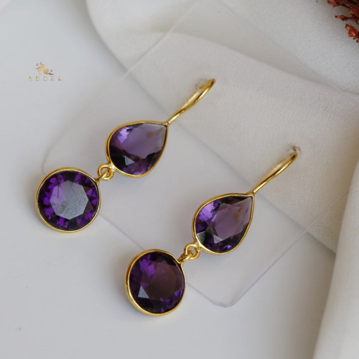 Glossy Drop Circle Earring