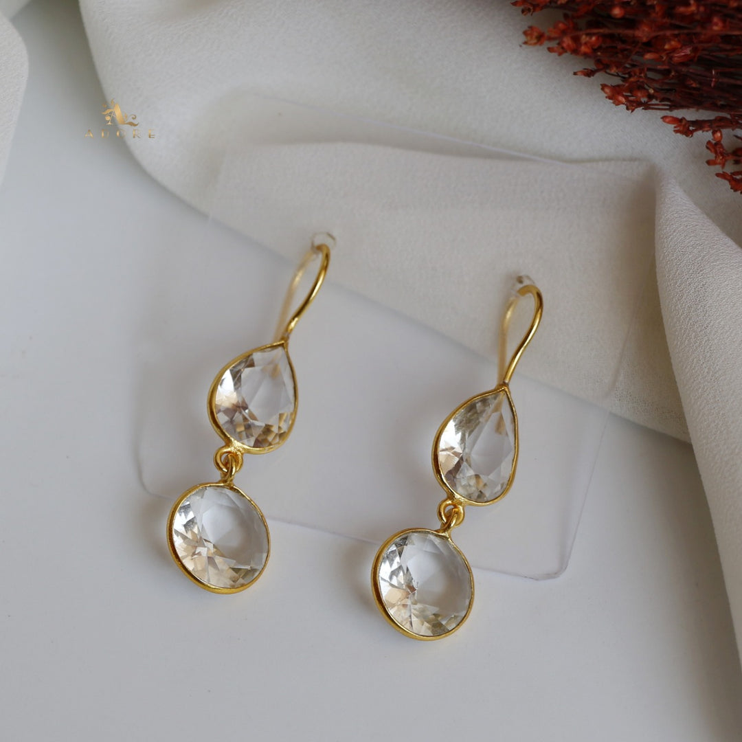Glossy Drop Circle Earring