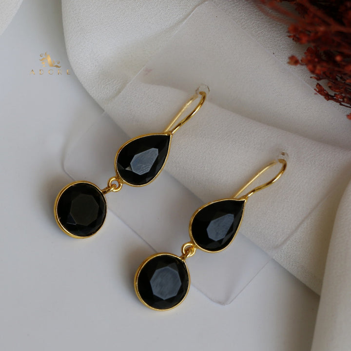 Glossy Drop Circle Earring