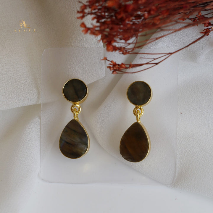 Circle And Drop Earring