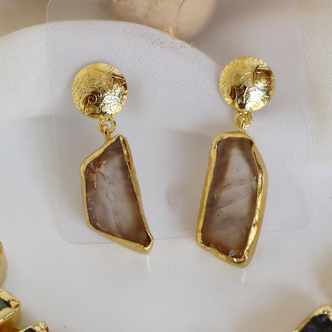 Raw Stone Hazel Neckpiece with Earring