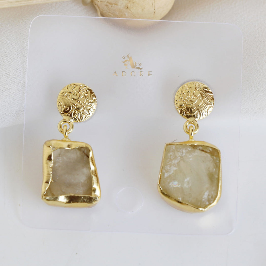 Raw Stone Hazel Neckpiece with Earring