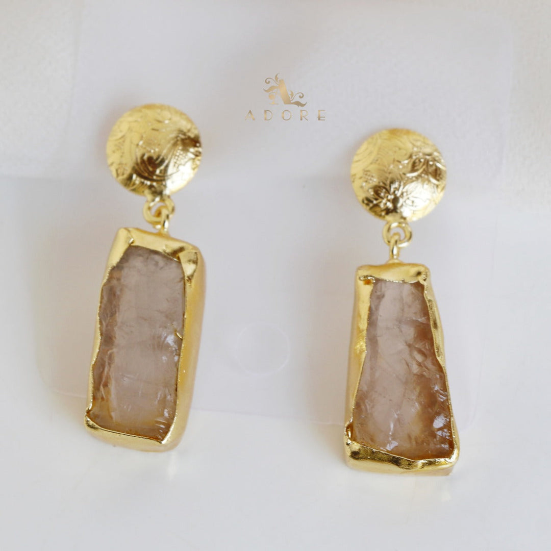 Raw Stone Hazel Neckpiece with Earring