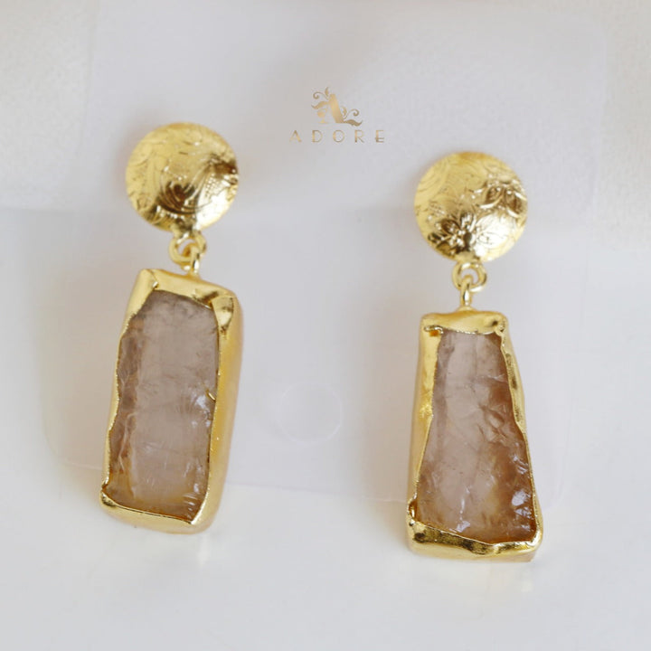 Raw Stone Hazel Neckpiece with Earring