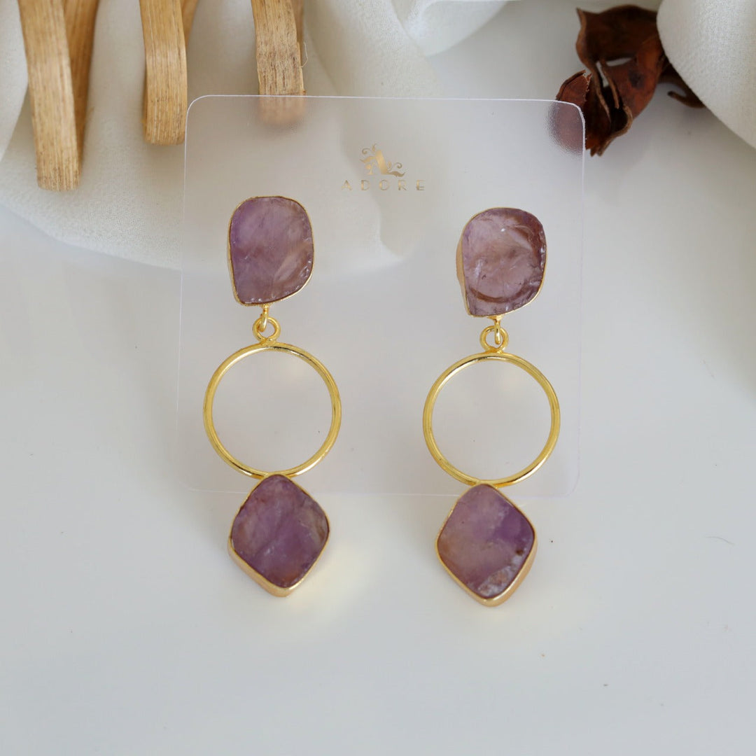 Middle Golden Circle Earring