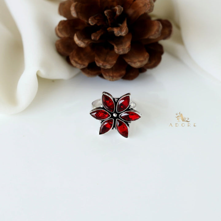 Flora Glossy Flower Ring