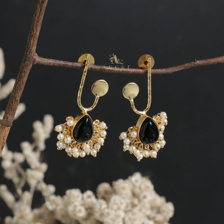 Mridhula Glossy With Cluster Pearl Earring