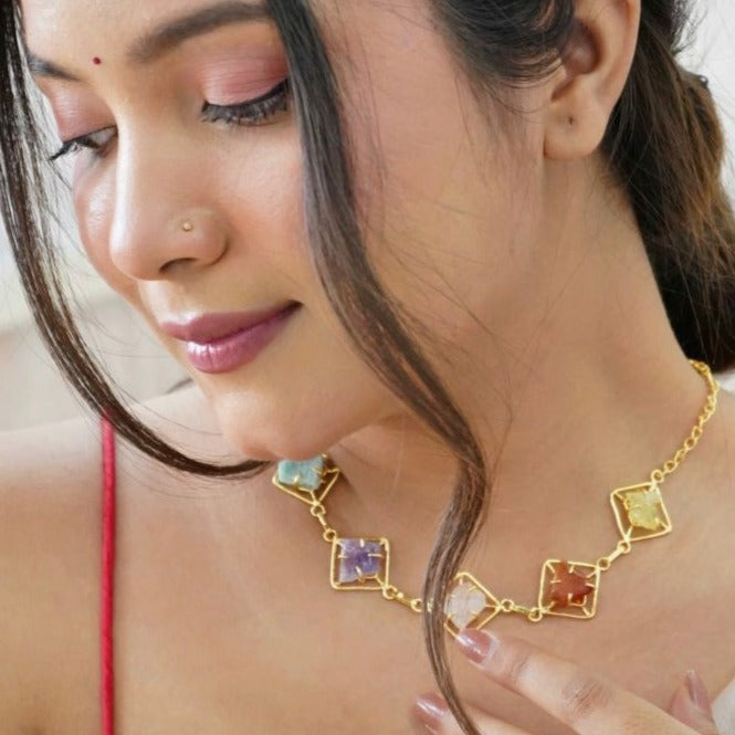 Rachael Raw stone Short Neckpiece/Choker