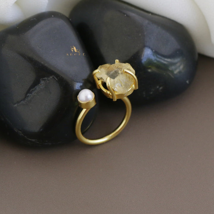 Ena Raw Stone Ring