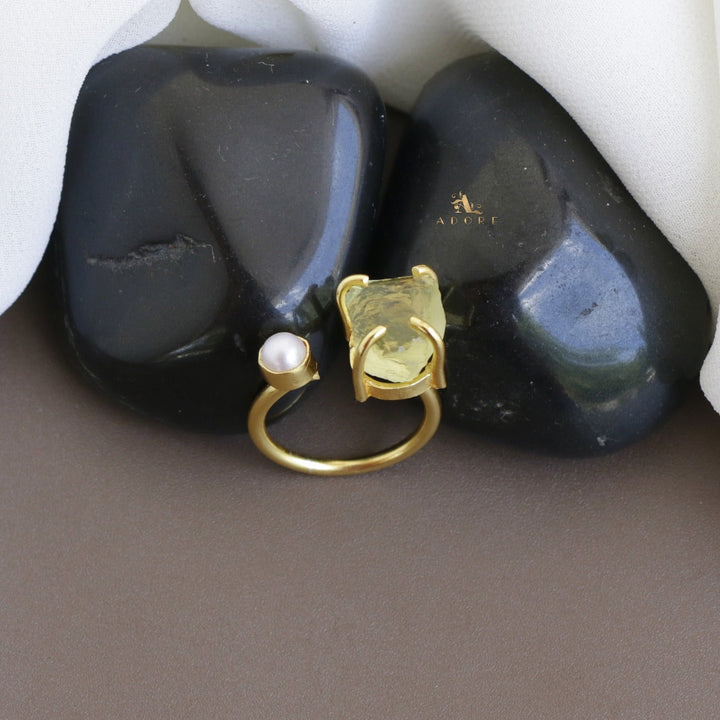 Ena Raw Stone Ring