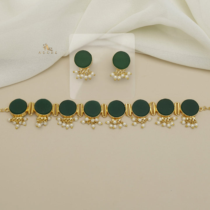 Alessandra Raw Stone Pearl Choker With Stud