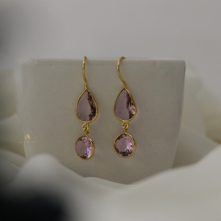 Glossy Drop Circle Earring