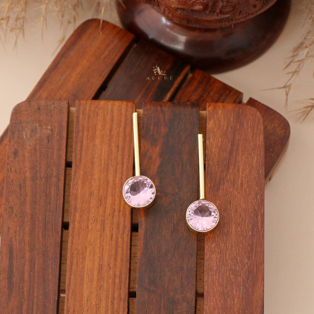 Round Lovely Lace Glossy Earring
