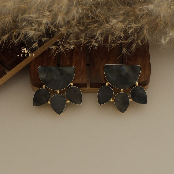 Raw Stone Paw Earring