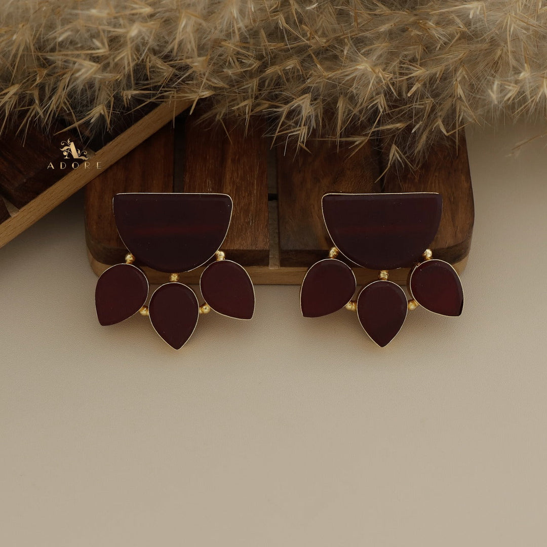Raw Stone Paw Earring