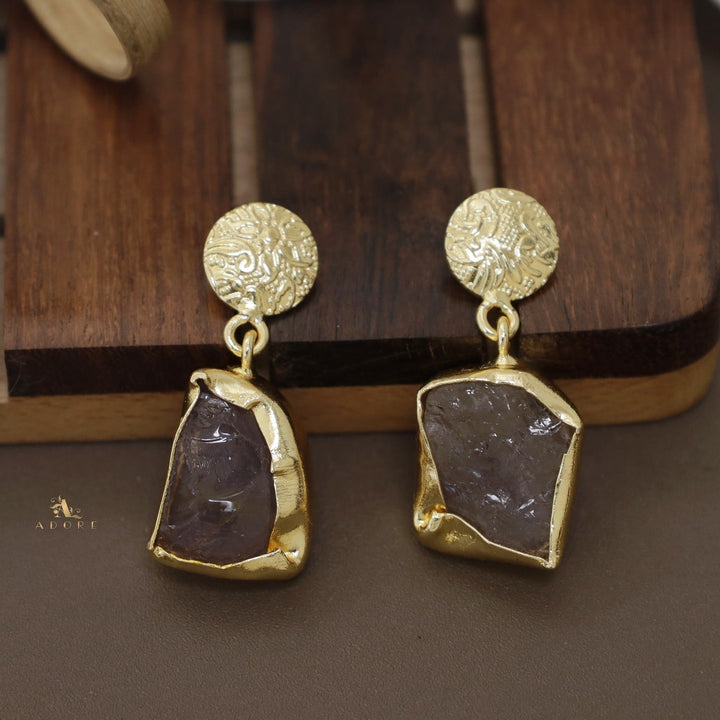 Raw Stone Hazel Neckpiece with Earring