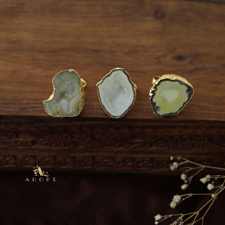 Agate Single Stone Rings