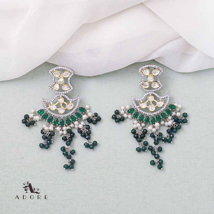 Swaraali Long Neckpiece With Earring