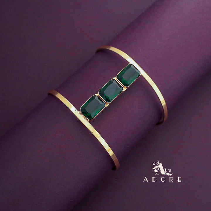 Tri Glossy Rectangle Hand Cuff
