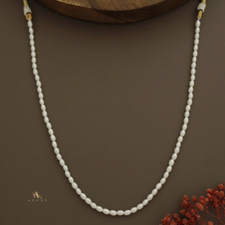 One Layer Rice Pearl Neckpiece