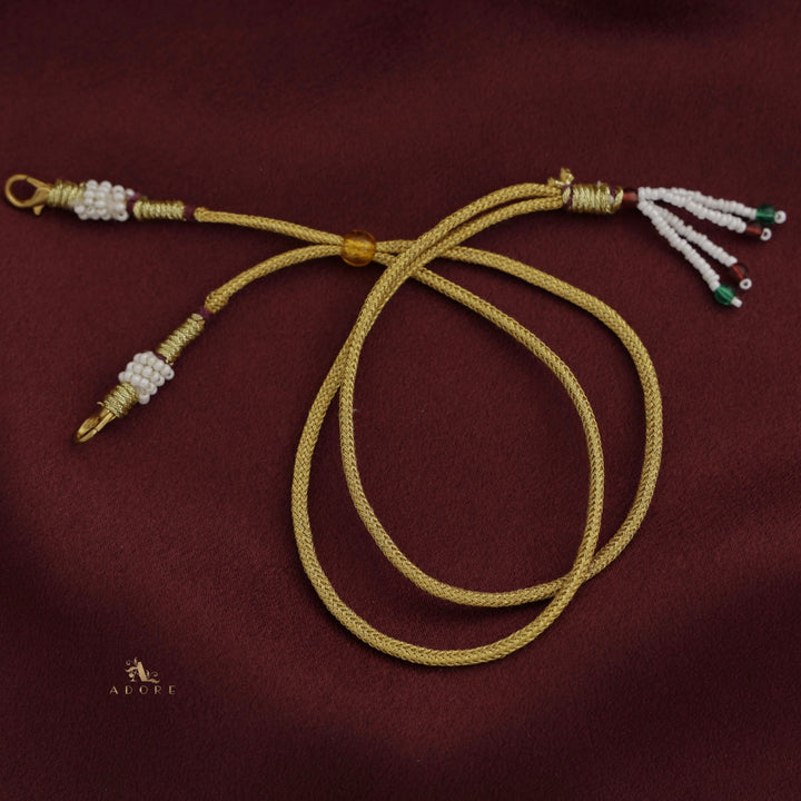 Sarasvati Devi Pearl Long Neckpiece With Earring