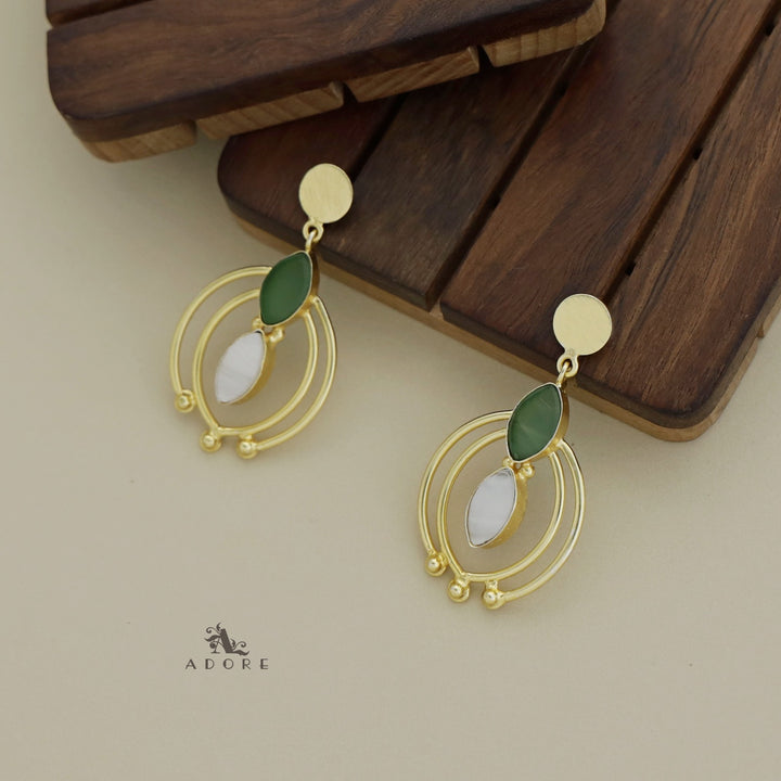 Emmalyn Coin And Ellipse MOP Earring