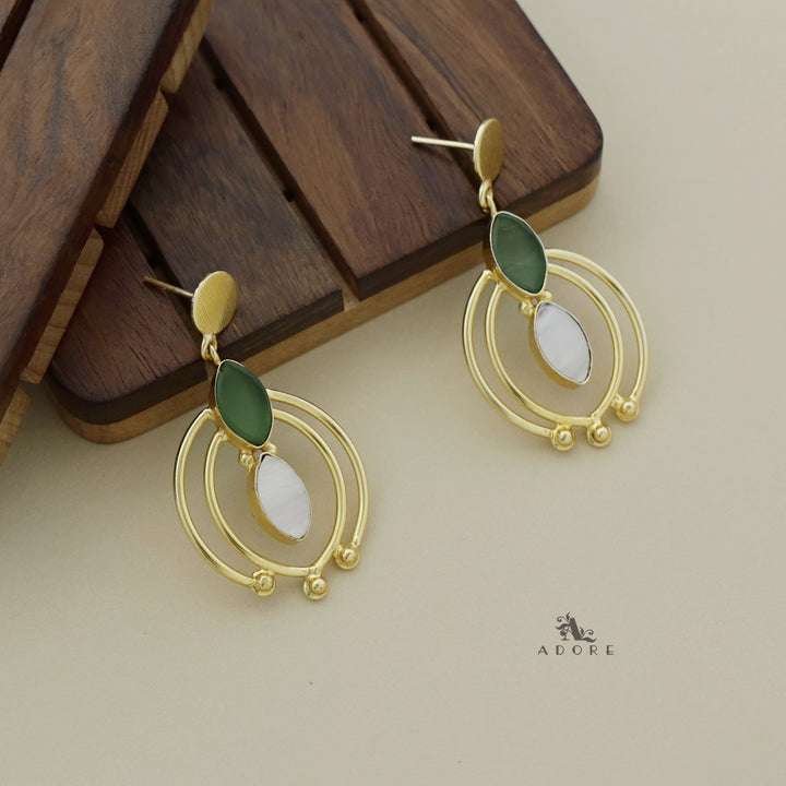 Emmalyn Coin And Ellipse MOP Earring