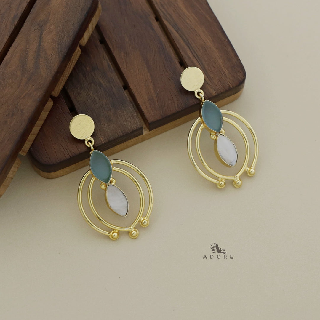 Emmalyn Coin And Ellipse MOP Earring