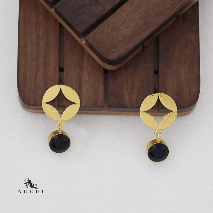 Annis Leafy Glossy Drop Earring