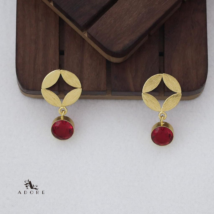 Annis Leafy Glossy Drop Earring