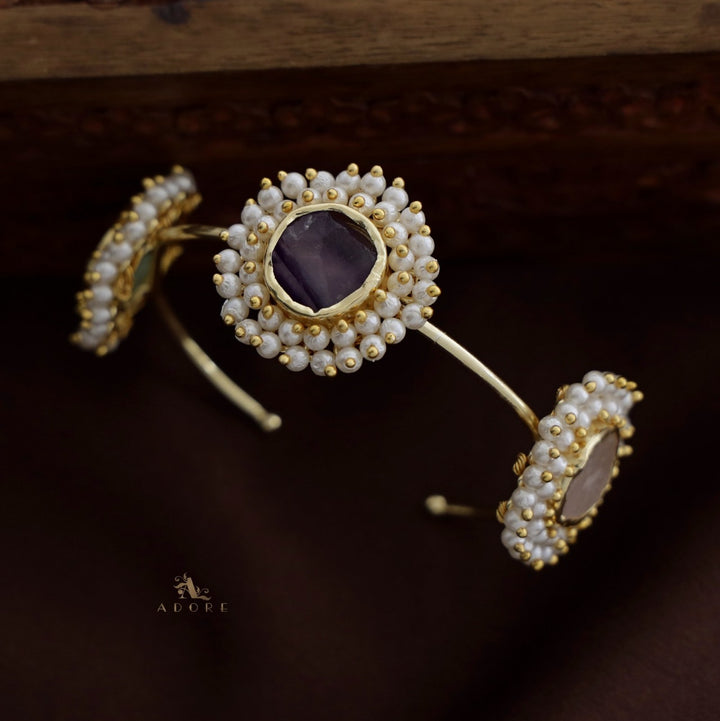 Cluster Pearl 3 Stone Bracelets