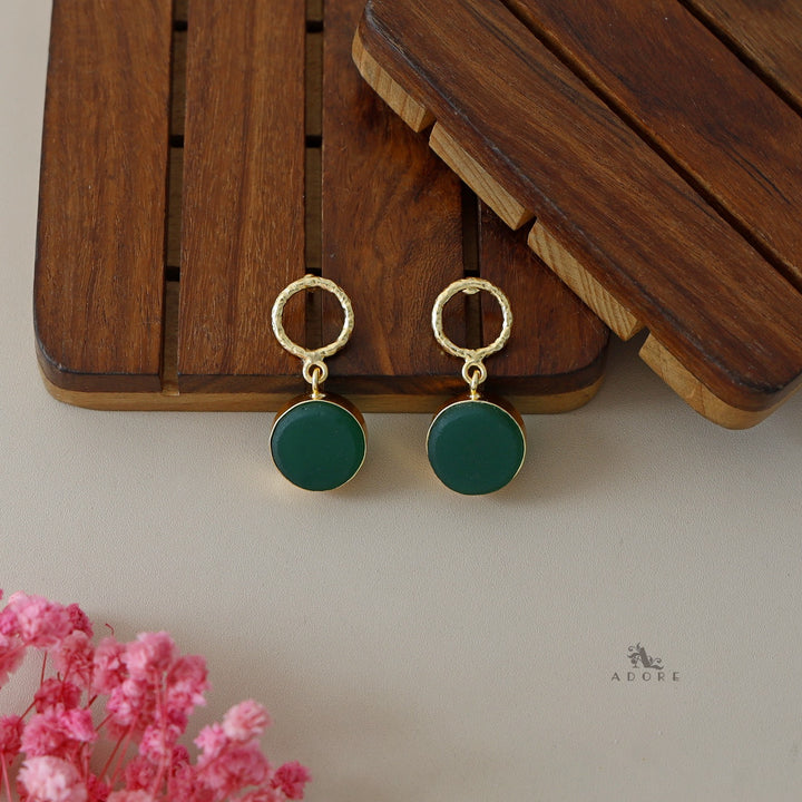 Golden Drum Earrings
