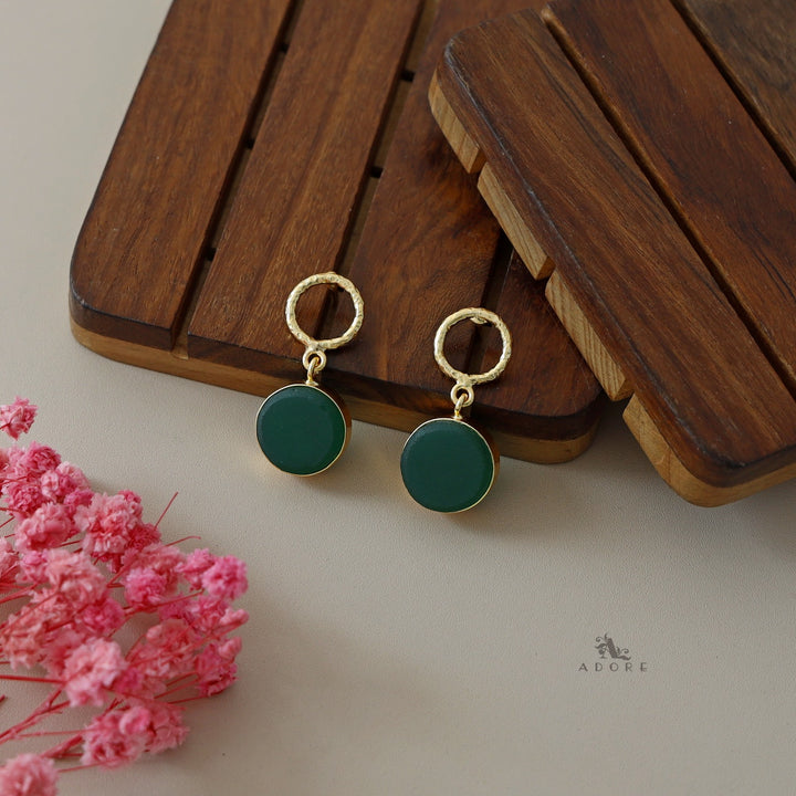 Golden Drum Earrings
