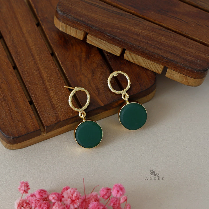 Golden Drum Earrings