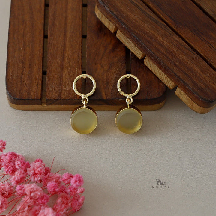 Golden Drum Earrings
