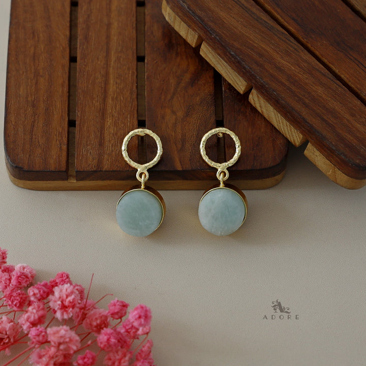 Golden Drum Earrings