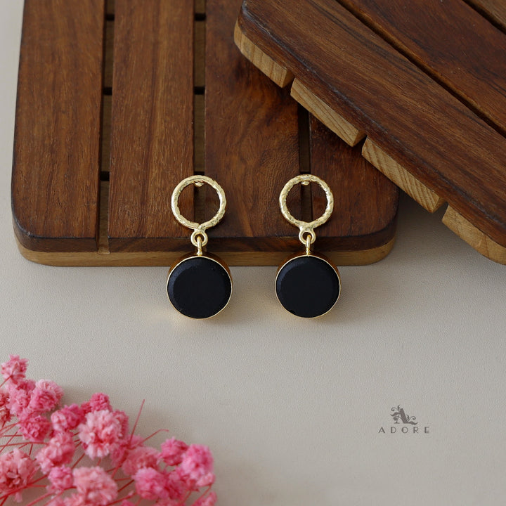 Golden Drum Earrings