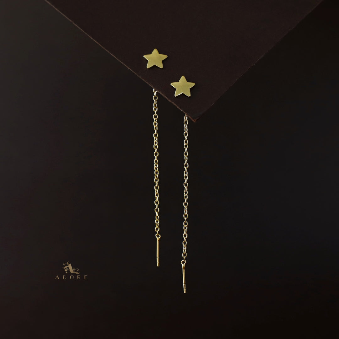 Ameya Multi Shape Needle and Thread Earring