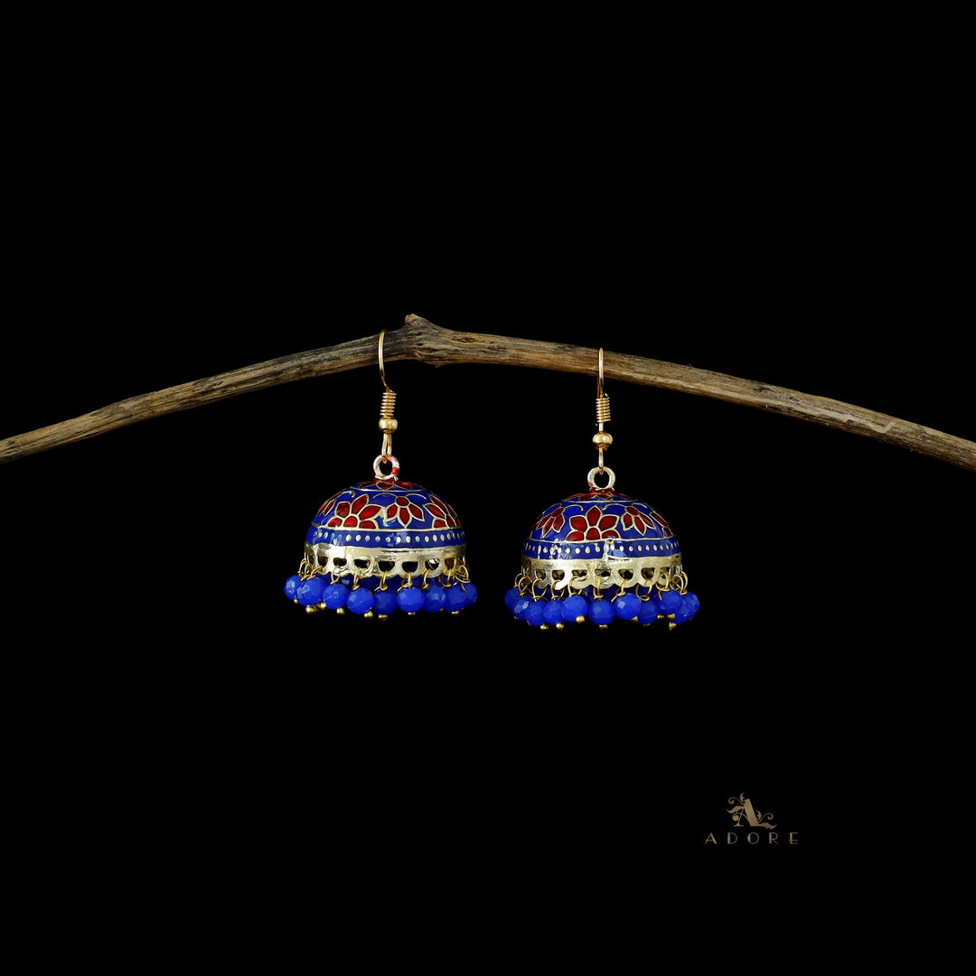 Kaitha Handpainted Pearl Jhumka Drop