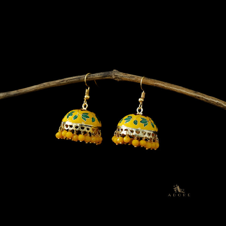 Kaitha Handpainted Pearl Jhumka Drop