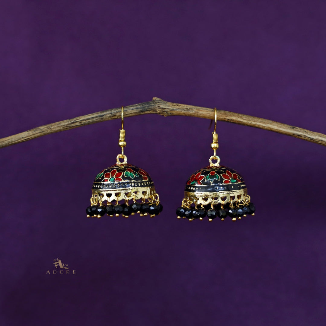 Kaitha Handpainted Pearl Jhumka Drop